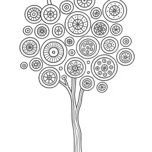 Desenho de árvore para colorir 6