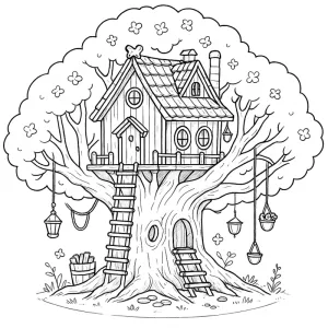 Desenho de árvore para colorir 7