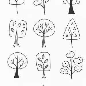 Desenho de árvore para colorir 8