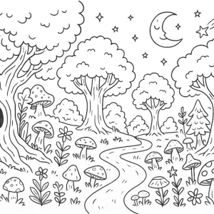 Desenho de árvore para colorir 10
