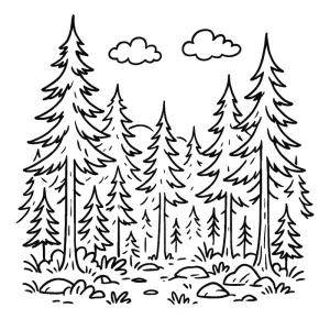 Desenho de árvore para colorir 12
