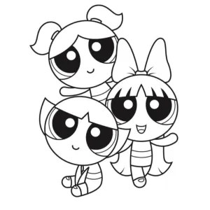 Desenho das Powerpuff Girls para colorir 1
