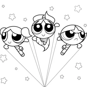 Desenho das Powerpuff Girls para colorir 3