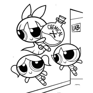 Desenho das Powerpuff Girls para colorir 4