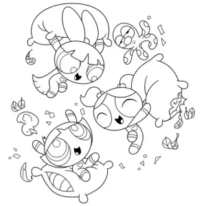 Desenho das Powerpuff Girls para colorir 8