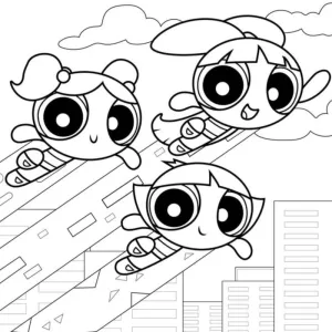 Desenho das Powerpuff Girls para colorir 15