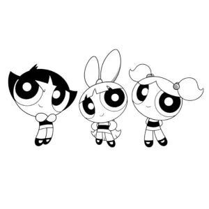 Desenho das Powerpuff Girls para colorir 16
