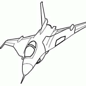 Desenho de avião para colorir 50