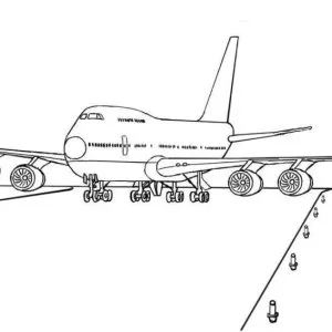 Desenho de avião para colorir 52