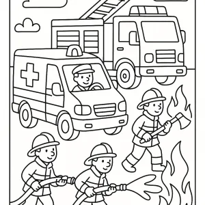 Desenho de ambulância para colorir 15