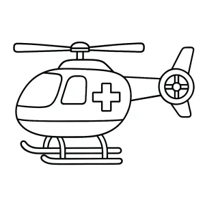 Desenho de ambulância para colorir 16