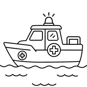 Desenho de ambulância para colorir 19
