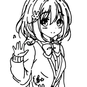 Desenho de anime para colorir 237