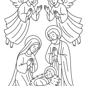 Desenho de anjo para colorir 53