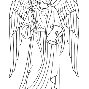 Desenho de anjo para colorir 54