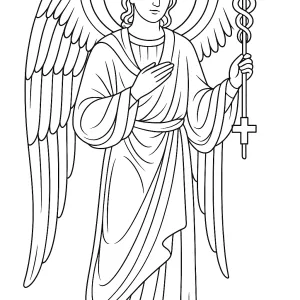 Desenho de anjo para colorir 56