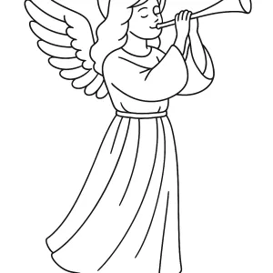 Desenho de anjo para colorir 58