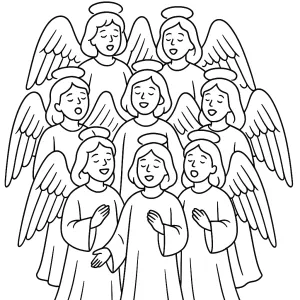 Desenho de anjo para colorir 59