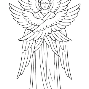 Desenho de anjo para colorir 61