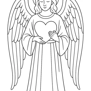 Desenho de anjo para colorir 62