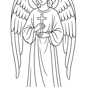 Desenho de anjo para colorir 65