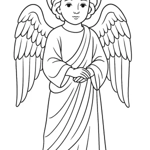 Desenho de anjo para colorir 66
