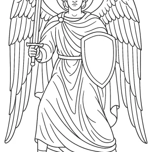 Desenho de anjo para colorir 67
