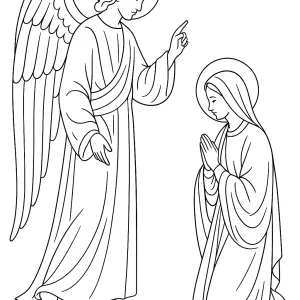 Desenho de anjo para colorir 69