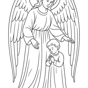 Desenho de anjo para colorir 70