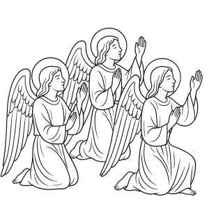 Desenho de anjo para colorir 71