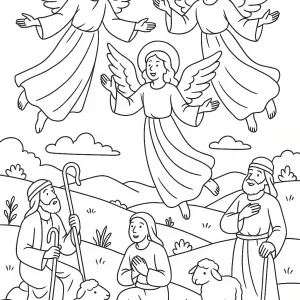Desenho de anjo para colorir 72