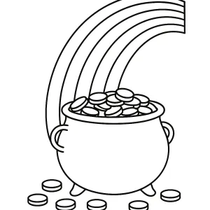 Desenho de arco-íris para colorir 43