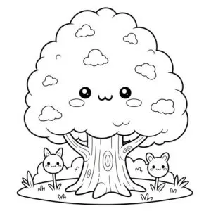 Desenho de árvore para colorir 14