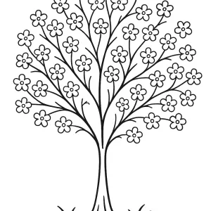 Desenho de árvore para colorir 20