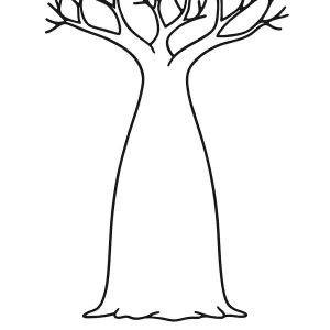 Desenho de árvore para colorir 21