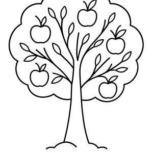 Desenho de árvore para colorir 26