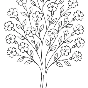 Desenho de árvore para colorir 27