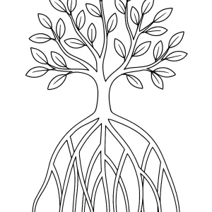 Desenho de árvore para colorir 30