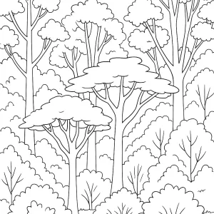 Desenho de árvore para colorir 31