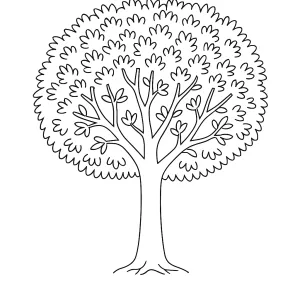 Desenho de árvore para colorir 35