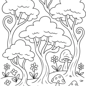 Desenho de árvore para colorir 36