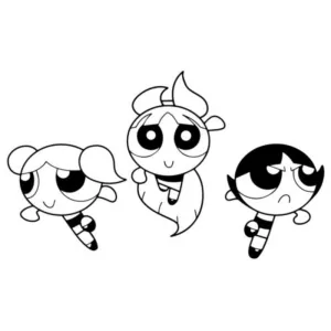 Desenho das Powerpuff Girls para colorir 17