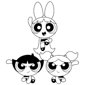 Desenho das Powerpuff Girls para colorir 23