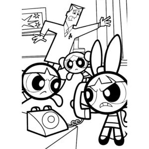 Desenho das Powerpuff Girls para colorir 24