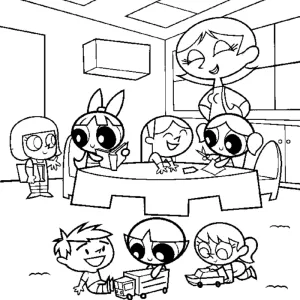 Desenho das Powerpuff Girls para colorir 26