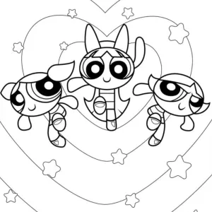 Desenho das Powerpuff Girls para colorir 27