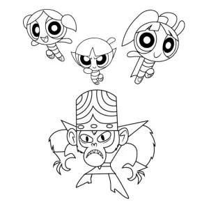 Desenho das Powerpuff Girls para colorir 29
