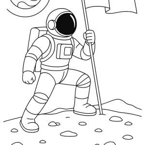 Desenho de astronauta para colorir 32