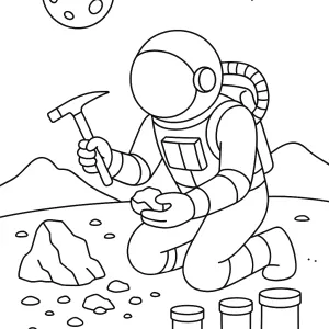 Desenho de astronauta para colorir 43