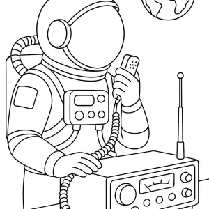 Desenho de astronauta para colorir 44